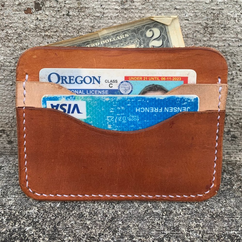 3 Pocket Card Leather Wallet